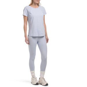 RBX Ice 2pc Active Tee And Capri Leggings Workout Set